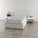 Italian MB HOME ITALY Italian Bed Linen Topper gewatteerd met elastieken, polyester, TECEL, eenpersoonsbed