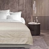 Douceur d'intérieur Katoenen Plaid/Sprei - Crème/Ecru - 180x220 cm