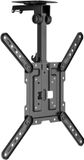 PureMounts TV-plafondbeugel voor 23-55 inch tv's, opvouwbaar, in hoogte verstelbaar, draaibaar, kantelbaar, tot VESA 400x400, zwart
