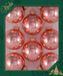 Krebs Boules de Noël - 16x - Rose Brillant - Verre - 7 cm