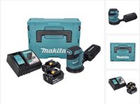Makita DBO 180 RGJ accu excentrische schuurmachine 18 V 125 mm + 2x accu 6,0 Ah + oplader + Makpac