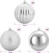 vidaXL Kerstbalset - XL - 9 st - zilver - Diam. - 15 cm - Kunststof