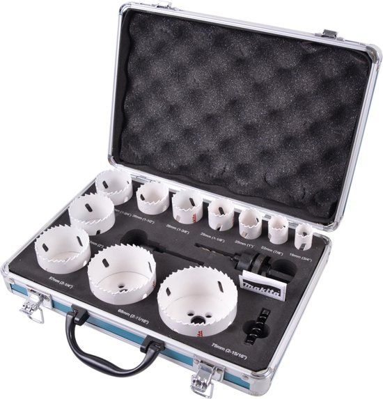 Makita D-47298 14-delige Gatzagenset in koffer