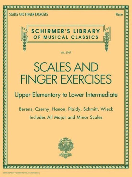 Scales and Finger Exercises - Hardcover - Hal Leonard Corporation - English