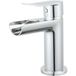 BES LED Leoni Waterval Wastafelkraan - Wastafelmengkraan - Opbouw - Rond - Chroom