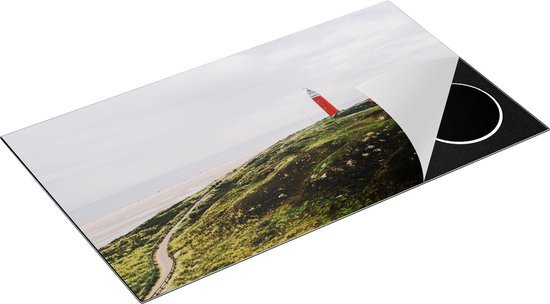 Chefcare Inductie Beschermer Vuurtoren Texel - 90x55 cm - Afdekplaat Inductie - Kookplaat Beschermer - Inductie Mat