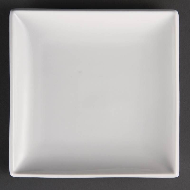 Olympia Whiteware Vierkante Borden 18x18 cm - 12 Stuks