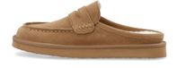 Bianco Pantoffels BIASNOW Mocassin-neus Cognac1 Vrouwen Nubuck Maat 41