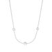 JOOP! Ketting van 925 sterling zilver voor dames, ketting, gedeeltelijk met edelsteen, zilver 925 gerhodineerd, wordt geleverd in bijpassend sieradendoosje