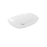 Villeroy & Boch Loop & friends opzetwastafel 56x38cm rechthoek zonder overloop CeramicPlus wit 4A4901