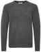 Casual Friday Trui Heine Donkergrijs Melange Katoen Ronde Hals Lange Mouw Unisex XL