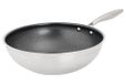 Cosy&Trendy Hexapro Wokpan - Ø28x9cm - PFAS-vrij - Inductie Wokpan - Ovenbestendig tot 200°C - Snelle opwarming – Zonder deksel - Zilver-grijs