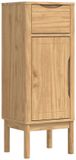vidaXL Badkamerkast FLORO Wasbruin Massief Vurenhout 35 x 30 x 90 cm