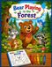 Bear Playing in The Forest: A Fun Woodland Animals and Nature Coloring Book for Kids Ages 4-8: Cute Bears, Bunnies, and Forest Friends