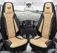 Bremer Sitzbezüge Autostoelhoezen voor Mercedes A-Klasse Bj 2012-18 – Stoelhoezen voor bestuurder en passagier in Zwart/Beige