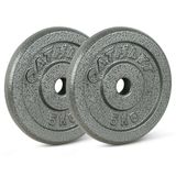 Athlyt Gietijzeren halterschijven 2,5 cm, 2 x 5 kg