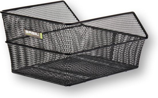 Basil Cento S Rear Bicycle Basket - Steel - Black - 20L