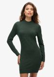 Superdry Merino Jurk met Lange Mouwen Dames Urban Chic Marl