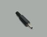 BKL Electronic 072111 Connecteur basse tension Fiche, droit 5.5 mm 2.5 mm Noir