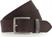 MUSTANG Leren Riem Classic Leather Belt W90 Dark Brown Donkerbruin