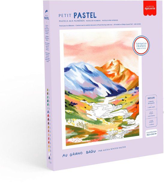 LA PETITE épicerie La Petite Epicerie PETIT PASTELS Painting by Number Kit "AU GRAND BAÖU"