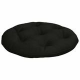 vidaXL Hangstoel Kussen VIANEN 100% Polyester Zwart Ø 45 x 10 cm