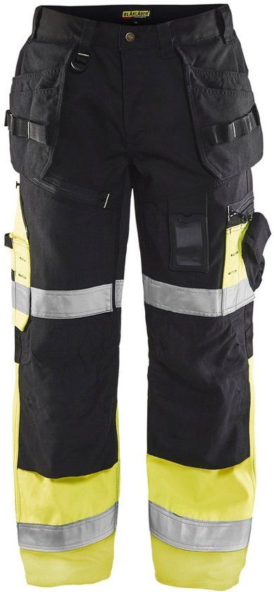 Blåkläder 1508-1860 Werkbroek High Vis X1500 Zwart/Geel maat 52