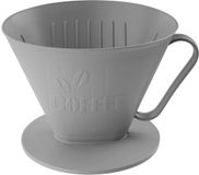 Fackelmann Koffiefilterhouder Maat 4 Nature Grijs Kunststof