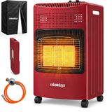 Merkloos Relaxdays Gaskachel - 4200 W - Rood