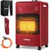 Merkloos Relaxdays Gaskachel - 4200 W - Rood