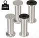 VGO GmbH Pieds de meuble - Pied de table réglable 200mm - set de 4 - aluminium - argenté