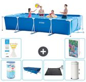 Intex Rechthoekig Frame Zwembad - 450 x 220 x 84 cm - Blauw