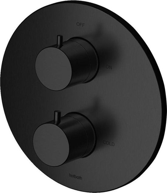 Hotbath Cobber Inbouw Douchethermostaat 2-weg Mat Zwart (excl. inbouwdeel)