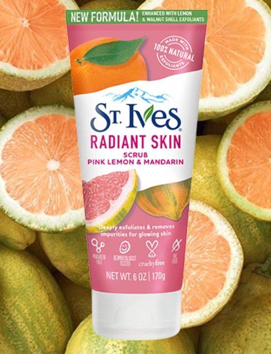 St. Ives Radiant Skin Pink Lemon & Mandarin Orange Scrub 150ml