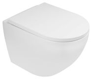 OLTENS-BIURO OLTENS Hamnes wandtoilet met diepe spoelbak, PureRim, 35,5 x 52 cm, set met toiletbril, met SmartClean