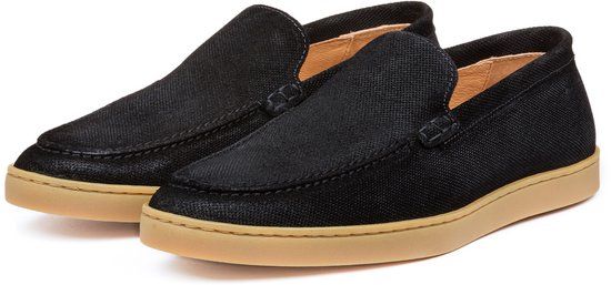 VANLIER Zand Beige Suède Lugano Loafer Heren 41