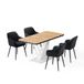Vicco Ensemble de table à manger "Fenaro", Chêne doré/Blanc, 120x80cm | avec 4 chaises de salle à manger