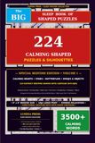 The Big Sleep Book of Shaped Puzzles: Volume 1: 224 Calming Silhouette Word Searches for Adults & Seniors: Bedtime Hearts, Stars, Nature & Daily ... the Same Shape on Any Page) with Solutions