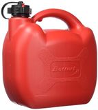 Bottari 28061: Goedgekeurde brandstofjerrycan met schenktuit, 5 liter. Gemaakt in Italië, rood.