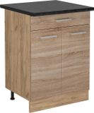 Vicco R-Line Keukenonderkast – 60 cm met lade, WB Antraciet Sonoma