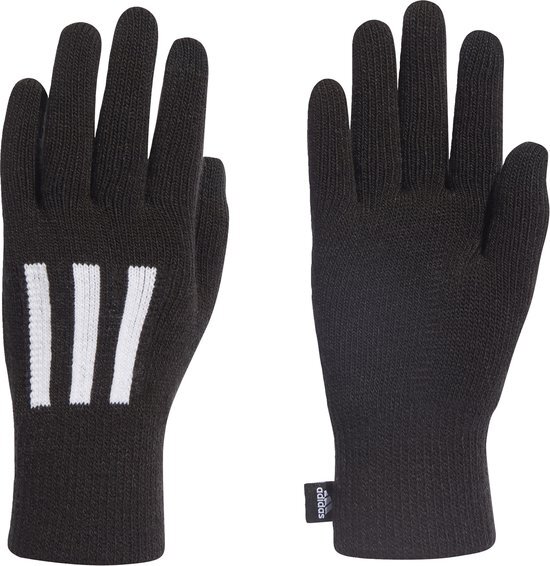 adidas Sportswear 3-Stripes Conductive Handschoenen - Unisex - Zwart- L