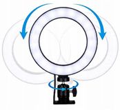 Grundig Ringlamp met Clip – 15,6 cm LED Ring Light – Dimbaar – 3 Kleuren – Zwart