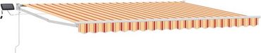 vidaXL Handbediende luifel met LED's Multikleur 5 x 3 m