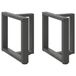 VidaXL Salontafelpoten 2 stuks T-vormig 50x25x(42-43) cm Staal Antraciet