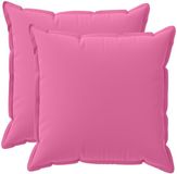 vidaXL - Kussensloop - 2 st - HOUTEN - Roze - 55 x 55 cm - Polyester