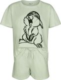 Bambi Thumper - Sketch Solid Pyjama groen Katoen