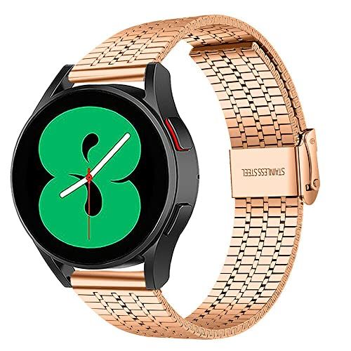 Strap-it roestvrij stalen band - rosé goud - Geschikt voor Samsung Galaxy Watch