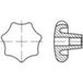 TOOLCRAFT Stergreep 8 mm Grijs/grauw gietijzer 138251 10 stuk(s) (Ø x l) 50 mm x 8 mm