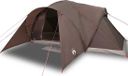 vidaXL Koepeltent 6-persoons waterdicht bruin