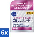 NIVEA CELLULAR Expert Filler Dagcrème - Anti-Veroudering Gezichtscrème - SPF 30 - 6 x 50 ml